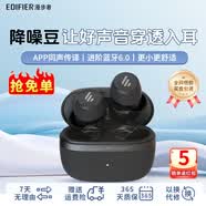 漫步者（EDIFIER）atomdot降噪豆入耳式 真無線藍牙耳機  主動降噪 適配蘋果華為小米OPPO 霧黑