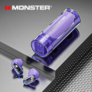 魔聲（Monster）魔聲XKT13藍牙耳機新款無線入耳長續(xù)航運動游戲電競適用蘋果華為 魅力紫-XKT13 【藍牙5.3-長續(xù)航-旋轉式開蓋】
