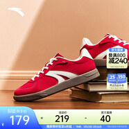 安踏TT鞋丨王一博同款德訓鞋男女情侶款休閑運動(dòng)鞋薄底鞋通勤潮流板鞋 【女款升級版】經(jīng)典紅/象牙白-4 36.5 （建議拍大半碼）