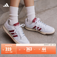 adidas ENTRAP美式校園風(fēng)運動(dòng)少年感復古籃球風(fēng)板鞋男女阿迪達斯   白色/紅色   45