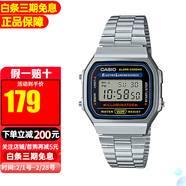 卡西歐(Casio)小金表復古防水時(shí)尚情侶石英表 A168WA-1