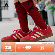 adidas「T頭鞋」VL COURT復古休閑板鞋德訓鞋男女阿迪達斯輕運動(dòng)   淺猩紅/暖香草色/黃色 (推薦女生買(mǎi)小半碼)   35.5