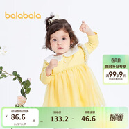 巴拉巴拉寶寶連衣裙蓬蓬網(wǎng)紗裙A字裙女童裝秋季新款裙子兒童