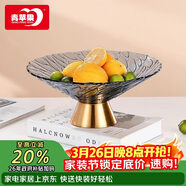 青蘋(píng)果輕奢風(fēng)水果盤(pán)客廳家用托盤(pán)大氣糖果零食擺件10英寸