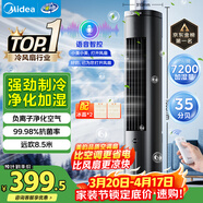 美的（Midea）【智能語(yǔ)音】家用空調扇冷風(fēng)扇 負離子凈化靜音落地冷風(fēng)機水冷塔扇冷氣扇 強力制冷小空調ACA10TJR