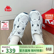 卡帕（Kappa）官方羽翼背靠背老爹鞋女春季厚底增高休閑運動(dòng)鞋子女經(jīng)典白 36