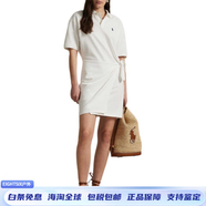 RALPH LAUREN 拉夫勞倫時(shí)尚百搭潮流 休閑珠地布Polo裹身式迷你裙短袖連衣裙 女款 白色 白色 XS