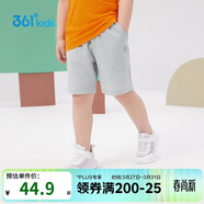 361°兒童短褲夏季男女童3-12歲透氣運動(dòng)褲梭織五分褲 灰 101