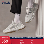 斐樂(lè )（FILA）跑步鞋老爹鞋男鞋FILA MARSⅡ火星二代情侶款復古運動(dòng)鞋休閑鞋 南極灰/霧灰-AN-F12M141116F 41