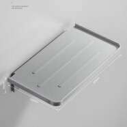 GWTTZ免打孔衛生間放手機架子廁所托盤(pán)塑料浴室置物架掛墻壁隔板床頭架 百搭置物架,銀色