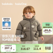 巴拉巴拉童裝兒童羽絨服男女童外套冬裝2025新款嬰兒衣服保暖加厚泡芙羽絨