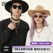 英克斯（inxx）APYD 雙領(lǐng)口設計結構長(cháng)袖T恤男褶皺肌理拼接個(gè)性上衣潮 白色 XL