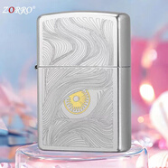 ZORRO佐羅煤油打火機防風(fēng)愛情系列秋水含睛生日情人節(jié)七夕禮物送你男友 緞砂鍍鉻秋水含晴