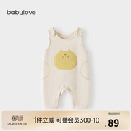 babylove寶寶背帶褲春秋外穿連體褲超萌可愛(ài)休閑長(cháng)褲洋氣嬰兒褲子
