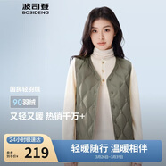 波司登25年秋冬羽絨馬甲女士休閑輕薄送禮外套商場(chǎng)熱賣(mài)同款B250130006