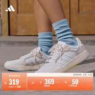 adidas ENTRAP美式校園風(fēng)運動(dòng)少年感復古籃球風(fēng)板鞋男女阿迪達斯   米白色/灰色   38