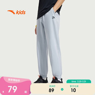 安踏童裝男童運動(dòng)褲兒童褲子3-12歲夏季梭織薄款休閑褲長(cháng)褲A72527501