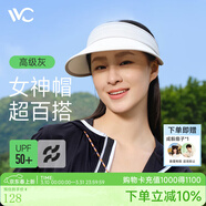 VVC成毅同款防曬帽女防紫外線(xiàn)遮臉戶(hù)外空頂帽太陽(yáng)帽 風(fēng)尚-高級灰 均碼