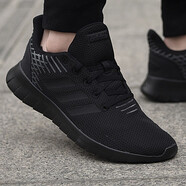 阿迪達斯（adidas））男鞋2026春季新款黑武士跑步鞋網(wǎng)面透氣男 F36333黑色 45