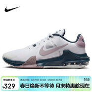 耐克（NIKE）男子籃球鞋AIR MAX IMPACT4運動(dòng)鞋DM1124-102白紫44.5