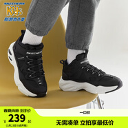 Skechers斯凱奇兒童絨絨靴（機甲系列）男女童保暖加厚防滑運動(dòng)鞋405202L 男童/黑色/BLK 37