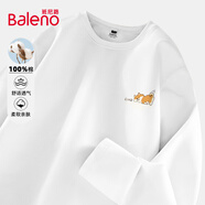 班尼路（Baleno）T恤男長袖秋季薄款情侶內(nèi)搭上衣寬松日系oversize男士純棉體恤衫