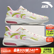 安踏KT3 team｜籃球鞋男春夏季湯普森防滑減震男戶(hù)外實(shí)戰比賽運動(dòng)鞋子 【KT3 TEAM低幫款】白/粉紅/綠-1 42