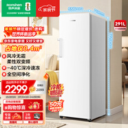 容聲（Ronshen）方糖291L立式冰柜家用變頻風(fēng)冷無(wú)霜一級節能-40℃深冷世界杯冰箱BD-291E30LNLAD國家補貼