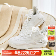 安踏霸道女板鞋運動(dòng)休閑鞋中幫護踝百搭時(shí)尚拼接防滑春夏新款女板鞋 紙莎白-2 39 (女8)