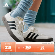 adidas「T頭鞋」VL COURT復古休閑板鞋德訓鞋男女阿迪達斯輕運動(dòng)   漢玉白/黑色/樹(shù)脂黃 (推薦女生買(mǎi)小半碼)   40
