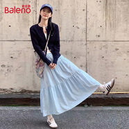 班尼路（Baleno）法式蛋糕裙女半身裙2026新款夏季大裙擺傘裙氣質溫柔風顯瘦蓬蓬裙