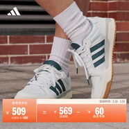 adidas ENTRAP美式校園風(fēng)運動(dòng)少年感復古籃球風(fēng)板鞋男女阿迪達斯   白色/藍色   42