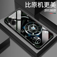美齡美麗適用oppoA6s手機殼新款oppo A6i+鋼化玻璃鏡面保護套A6c鏡頭全包A6v防摔硬殼男女生簡(jiǎn)約創(chuàng  )意時(shí)尚外 QQA-工藝齒輪B款-單殼 OPPO A6S