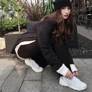 耐克（NIKE）Zoom 2K 黑白熊貓鞋厚底氣墊緩震復古老爹鞋男女情侶運動(dòng)休閑鞋 AO0354-101淺紫女子 40