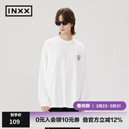 英克斯（inxx）【INXX】ALLPICK潮牌基礎簡(jiǎn)約多色長(cháng)袖T恤情侶休閑寬松打底衫 白色 L