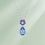 施華洛世奇（SWAROVSKI）Chroma項鏈女 女士項鏈輕奢高級感生日禮物送女友 5738473 銀色