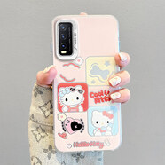 佩諾vivo Y30手機殼Y20保護套iQOOU1X鏡頭包邊可愛(ài)卡通鏡頭大孔彩銀防摔耐磨防指紋硬殼 【彩銀單殼2904格子KT】單殼 vivoy30/y20/IQOOU1X通用