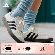 adidas「T頭鞋」VL COURT復古休閑板鞋德訓鞋男女阿迪達斯輕運動(dòng)   漢玉白/黑色/樹(shù)脂黃 (推薦女生買(mǎi)小半碼)   37
