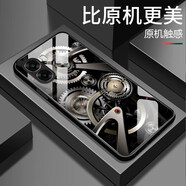 美齡美麗適用oppoA6s手機殼新款oppo A6i+鋼化玻璃鏡面保護套A6c鏡頭全包A6v防摔硬殼男女生簡(jiǎn)約創(chuàng  )意時(shí)尚外 QQA-機械齒輪D款-單殼 OPPO A6c