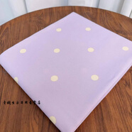 妙普樂(lè )高檔高品質(zhì)做被套的全棉布料寬幅棉棉布布料處理床單被罩床品斜紋 黑色 紫色波點(diǎn)（圖片正面花）1米