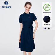 Navigare小帆船女士短袖Polo裙休閑A字連衣裙2322874503