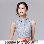 途尊（kingtrip）假領(lǐng)子女款蕾絲假圓領(lǐng)毛衣裝飾領(lǐng)假襯衫打底領(lǐng)秋子秋冬新款透氣 F809蘭色S碼