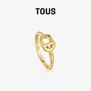 桃絲熊（TOUS） 【春夏新品】MANIFESTO系列銀鍍18K金戒指情侶禮物 金色 14T