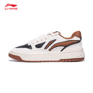 李寧（LI-NING）反伍新秀Rookie丨籃球鞋情侶款2024秋季新款籃球文化鞋 米白色/黑色/摩卡棕-4 39 (240mm)