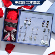 黛若無(wú)耳洞耳夾女耳環(huán)一周套裝玫瑰顯瘦高級(jí)感輕奢送女友實(shí)用生日禮物