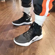 耐克（NIKE）男鞋中幫籃球鞋場(chǎng)上實(shí)戰訓練比賽運動(dòng)鞋子緩震耐磨舒適跑步鞋 AO7890-001黑白 40