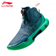李寧（LI-NING）籃球鞋男夏新款?緩震回彈穩(wěn)定透氣潮流籃球?qū)I(yè)比賽鞋 暗青藍(lán)-馭帥 42