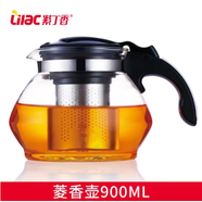 紫丁香（Lilac）紫丁香玻璃茶壺紫丁香茶壺茶吧機耐熱專(zhuān)用保溫壺大容量泡茶壺花茶 金熊122-1茶壺容量900毫升 901mL(含)-1L(含)