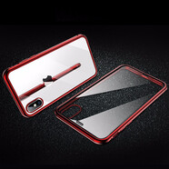 銘威達 蘋(píng)果x/xs手機殼iphone xsmax保護套適用于xr/se2/7/8 plus 升級版－蘋(píng)果XSMAX（雙面玻璃）-時(shí)尚紅