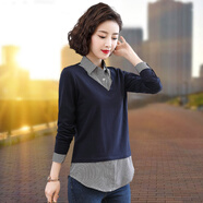 啄木鳥(niǎo)（TUCANO） 襯衫女假兩件襯衫女長(cháng)袖2022年新款秋裝女士上衣時(shí)尚洋氣襯衣 HGH6899黑色千鳥(niǎo)格 S